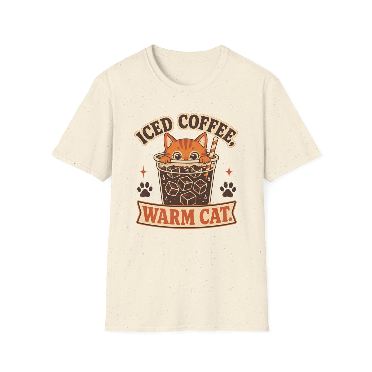 Iced Coffee Warm Cat T-Shirt