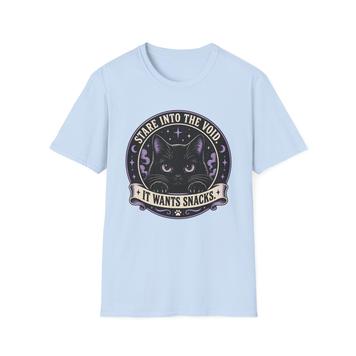 Stare Into The Void. It Wants Snacks T-Shirt