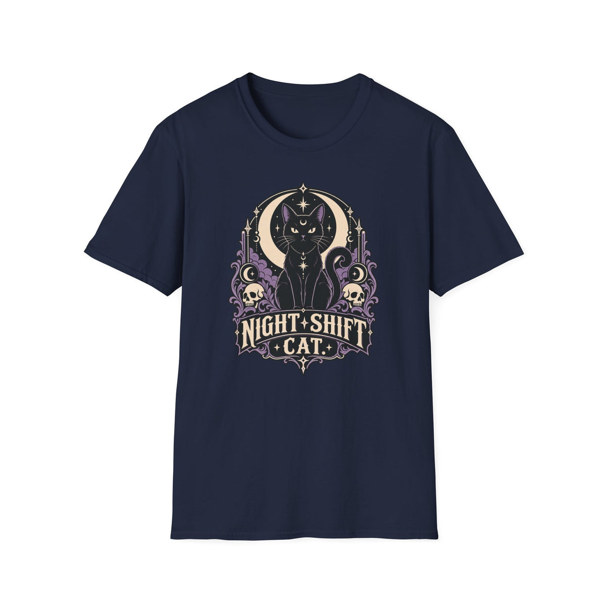 Night Shift Cat T-Shirt