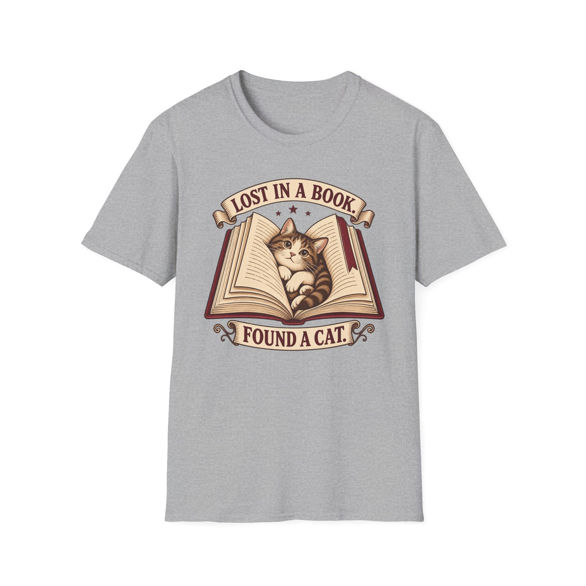 Lost in Book. Found a Cat T-Shirt