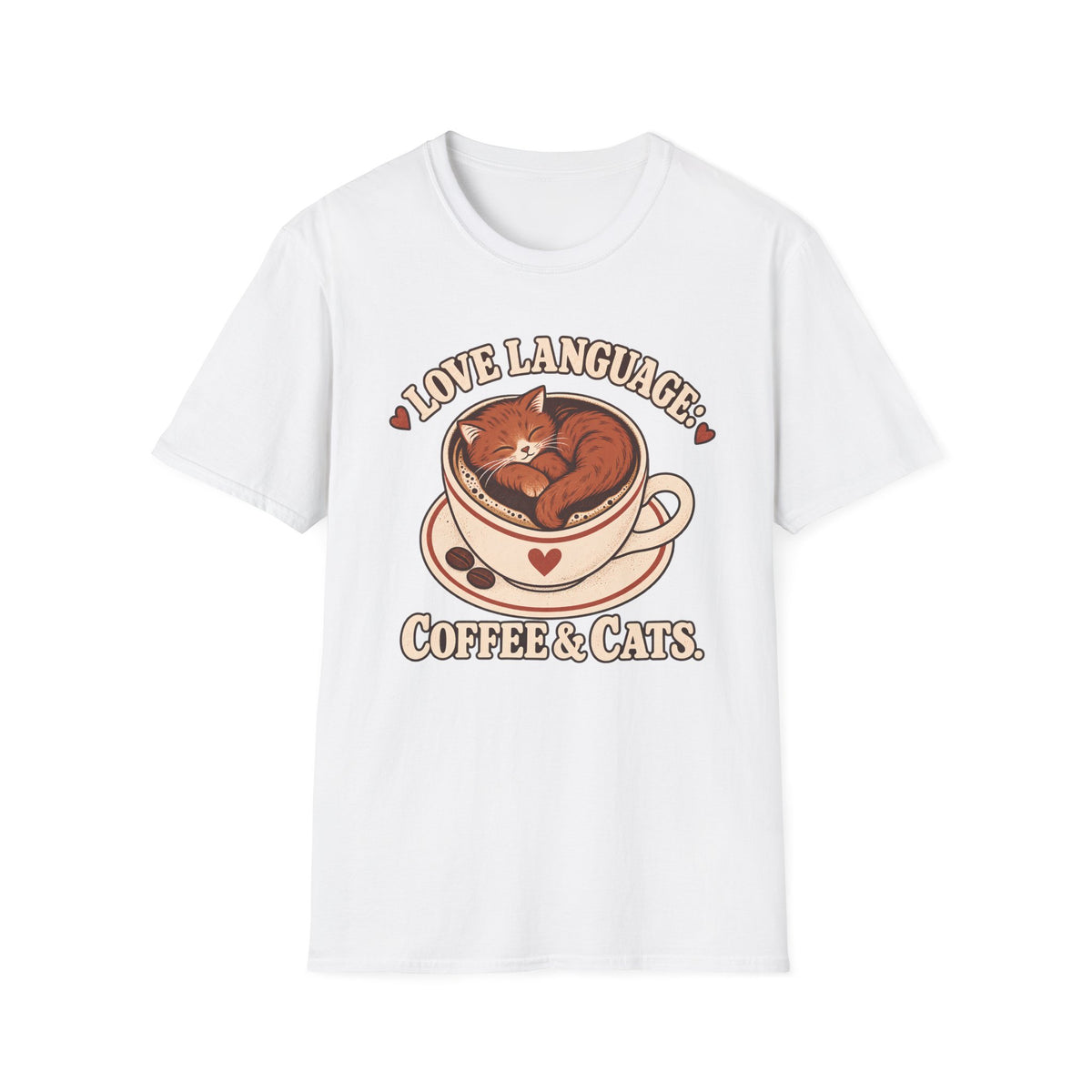 Love Language, Coffee and Cat T-Shirt