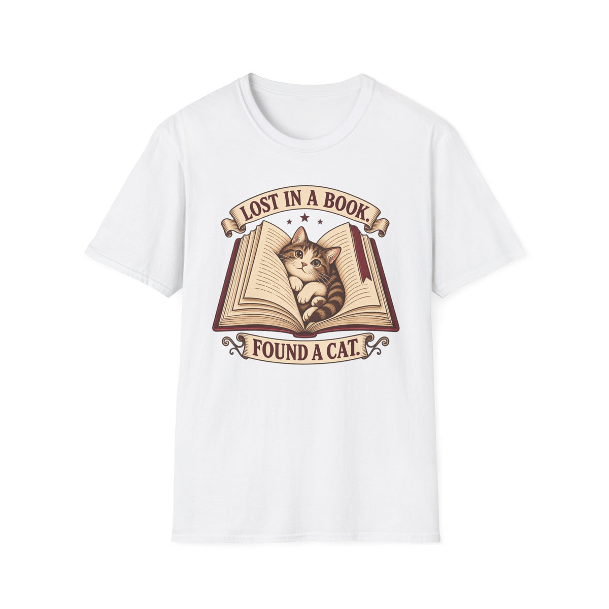 Lost in Book. Found a Cat T-Shirt