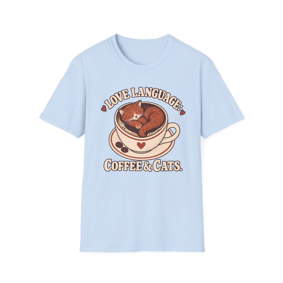 Love Language, Coffee and Cat T-Shirt