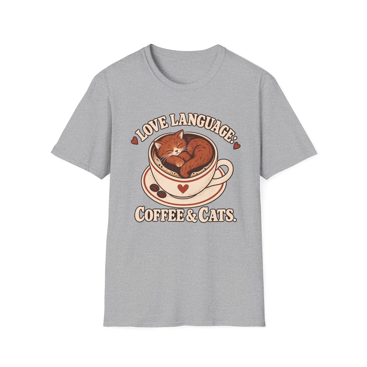 Love Language, Coffee and Cat T-Shirt