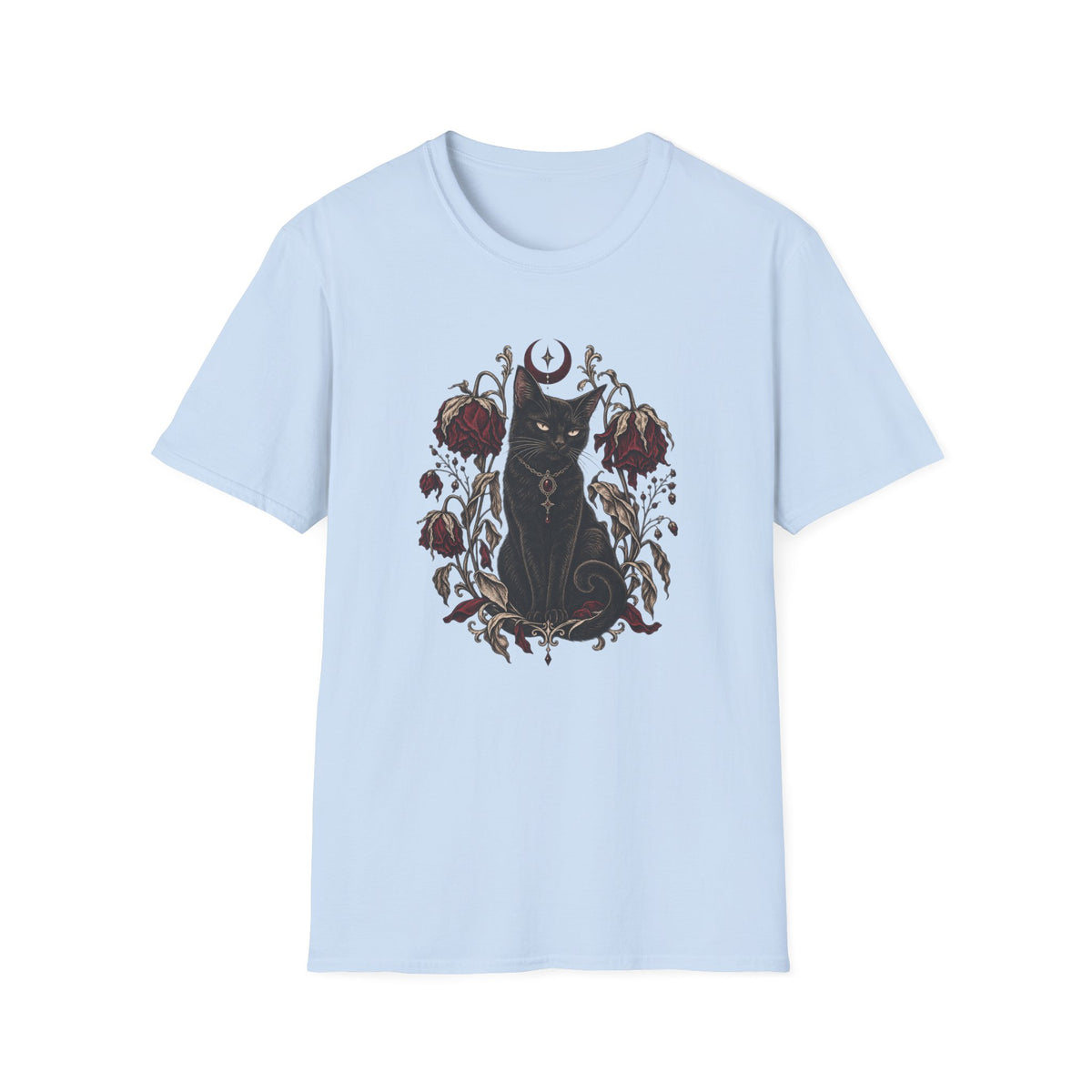 Wilted Flowers Cat T-Shirt