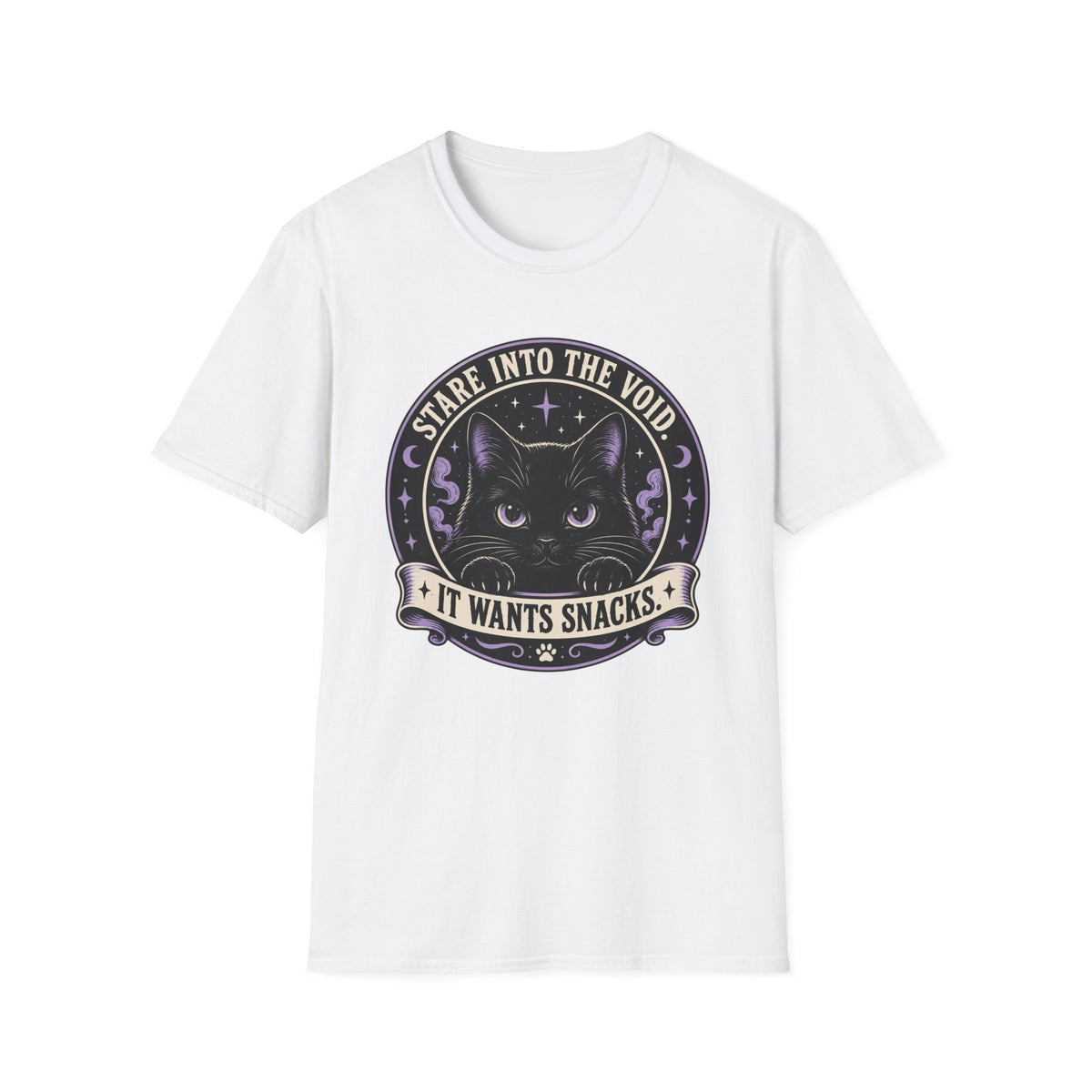Stare Into The Void. It Wants Snacks T-Shirt