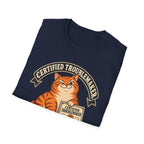 Certified Troublemaker Orange Cat Division T-Shirt