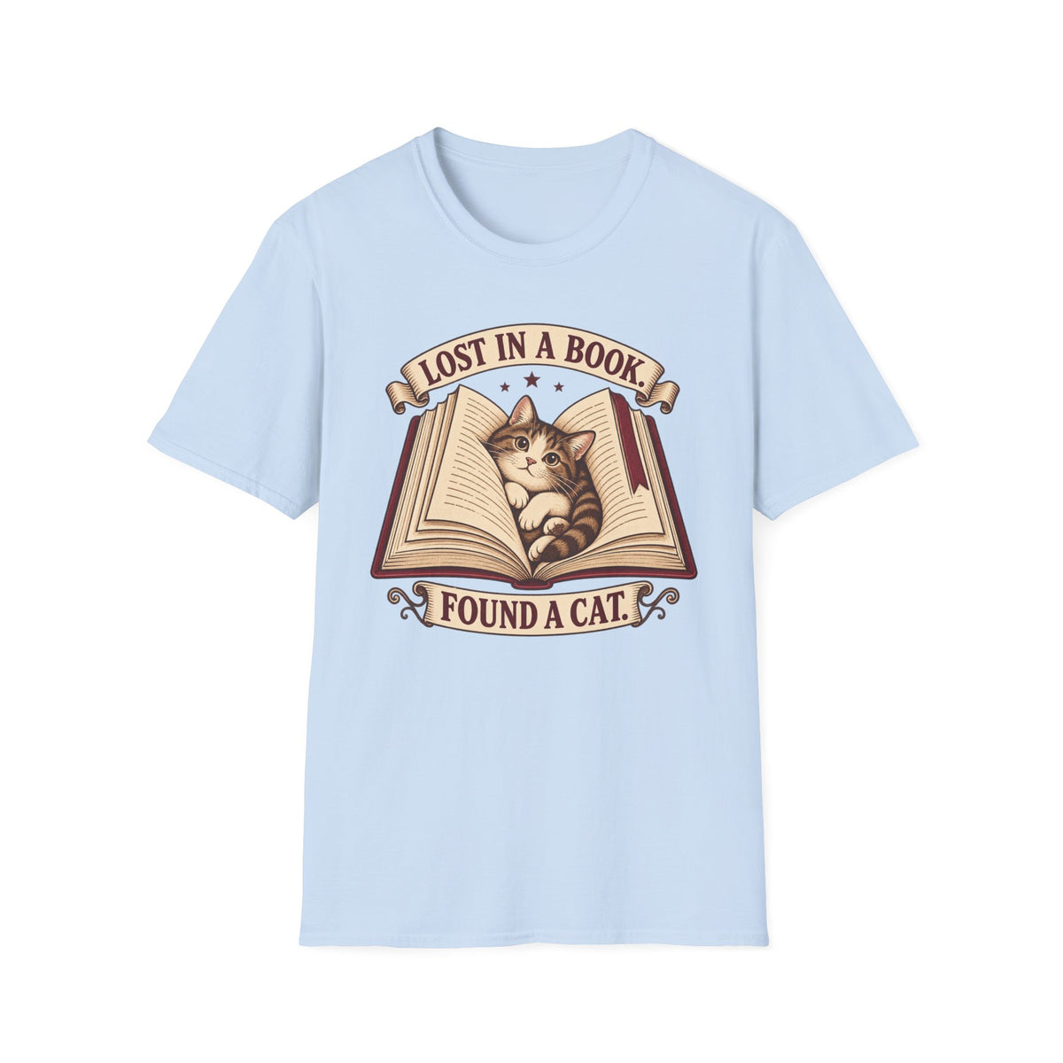 Lost in Book. Found a Cat T-Shirt