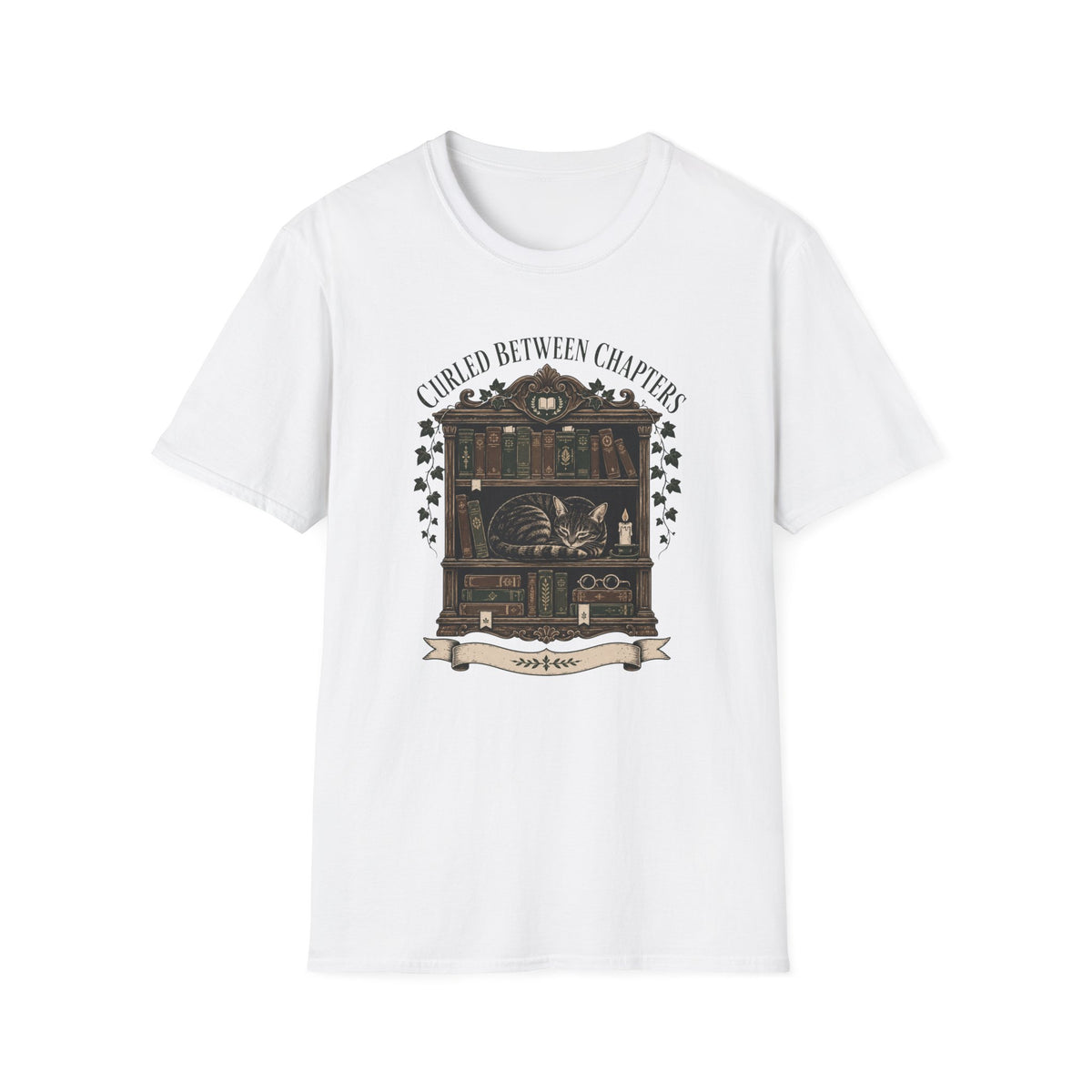 Curled Between Chapters T-Shirt