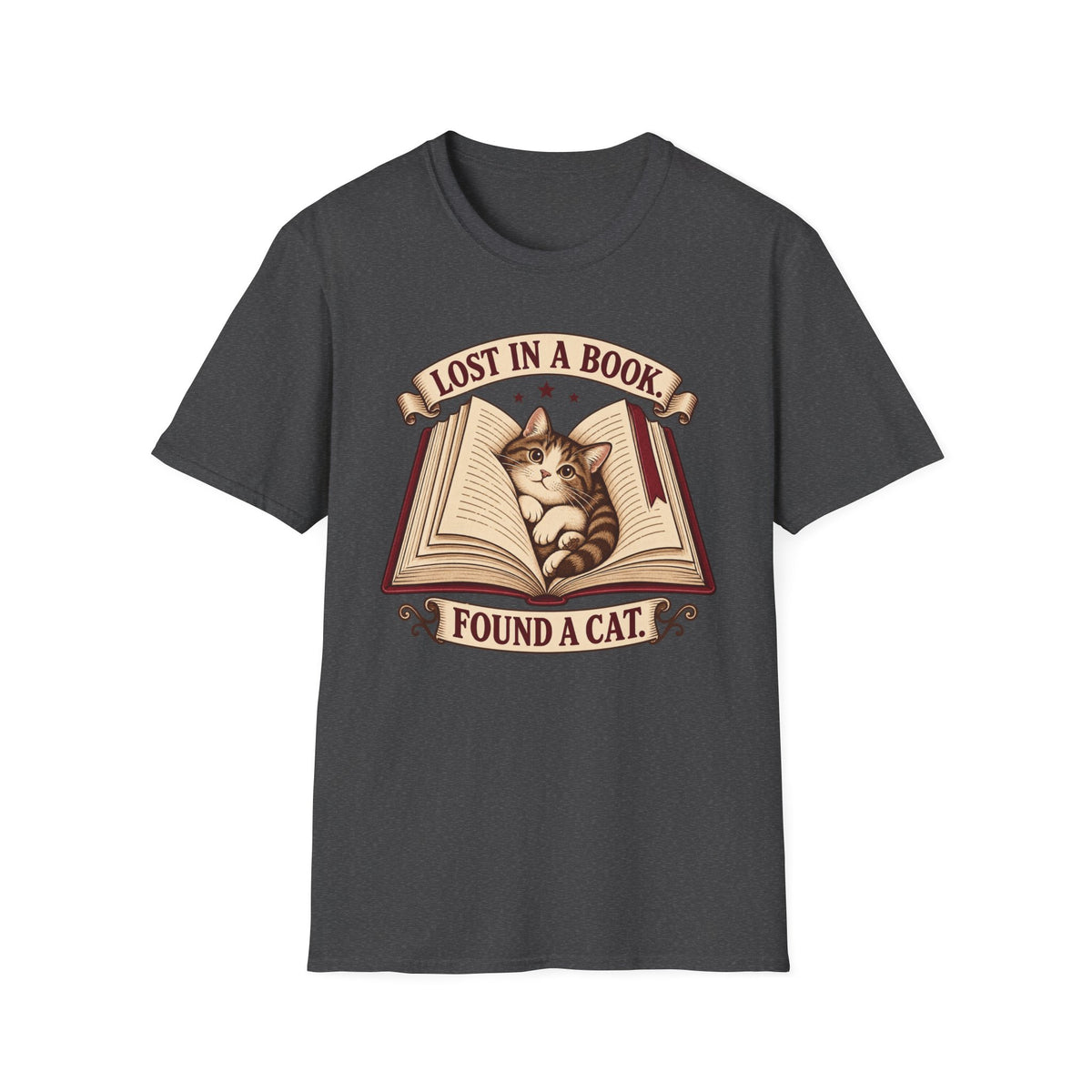 Lost in Book. Found a Cat T-Shirt