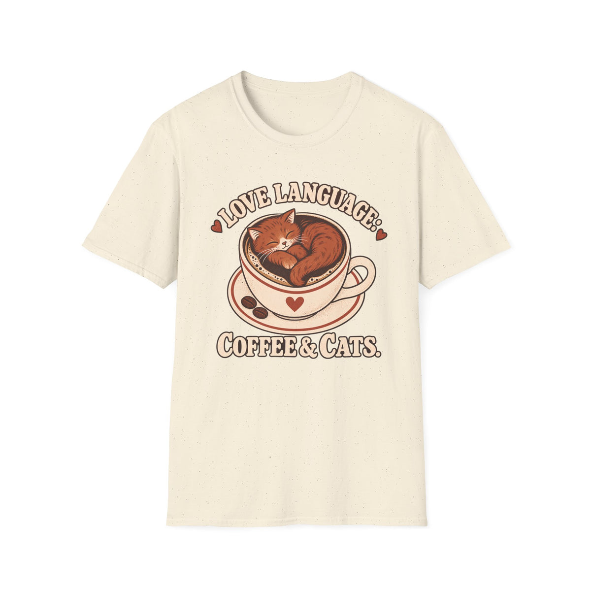 Love Language, Coffee and Cat T-Shirt