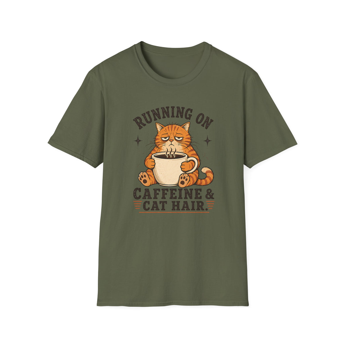 Running On Caffeine & Cat Hair T-Shirt