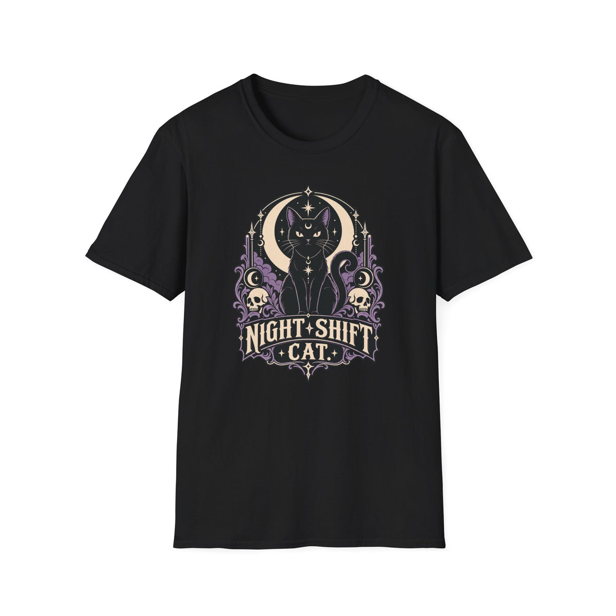 Night Shift Cat T-Shirt