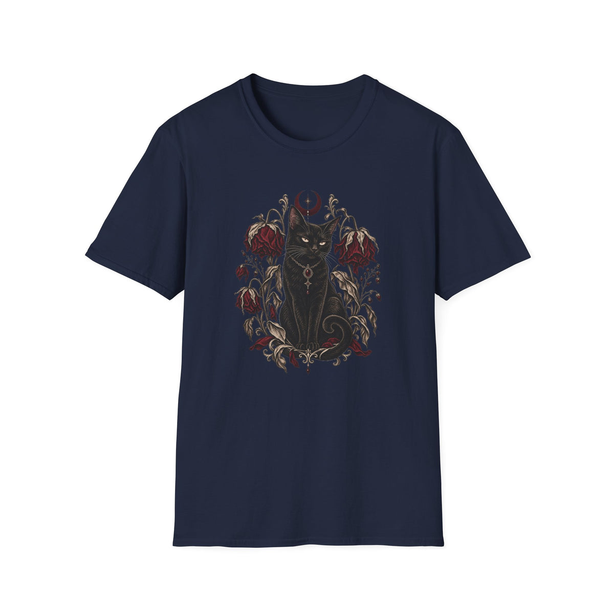 Wilted Flowers Cat T-Shirt
