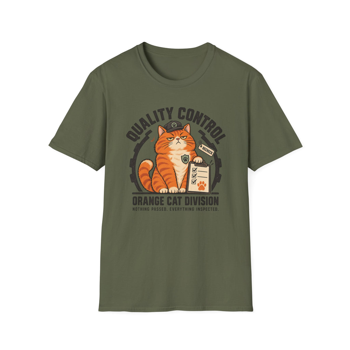 Quality Control Orange Cat Division T-Shirt