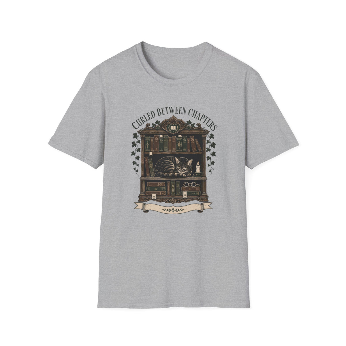 Curled Between Chapters T-Shirt