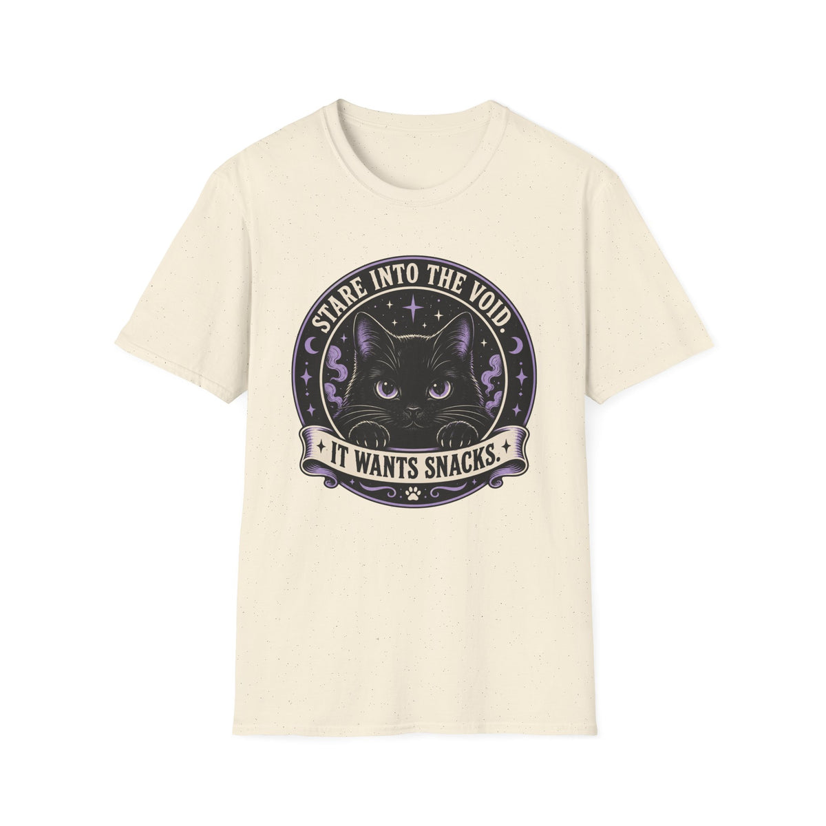Stare Into The Void. It Wants Snacks T-Shirt