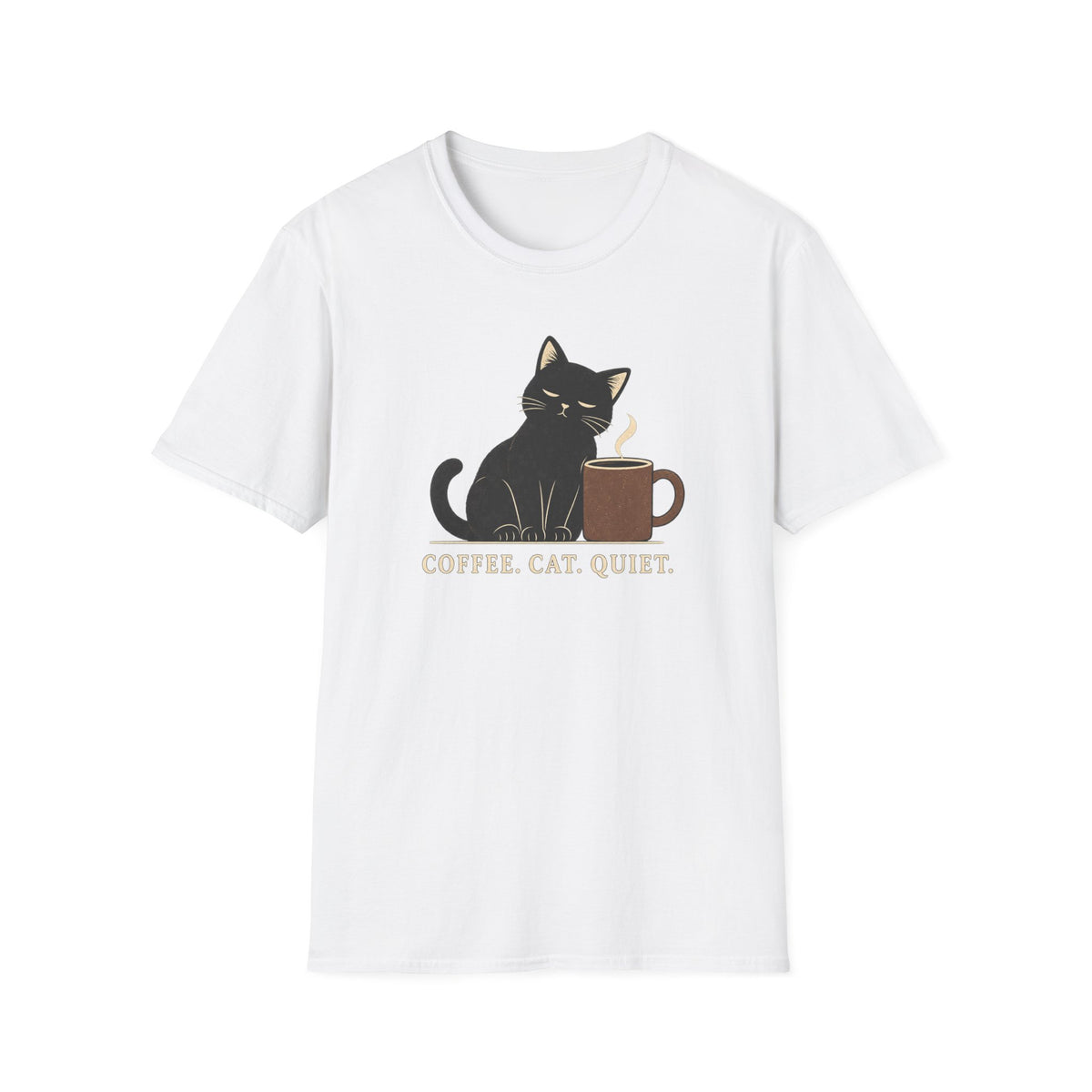 Coffee Cat Quite T-Shirt