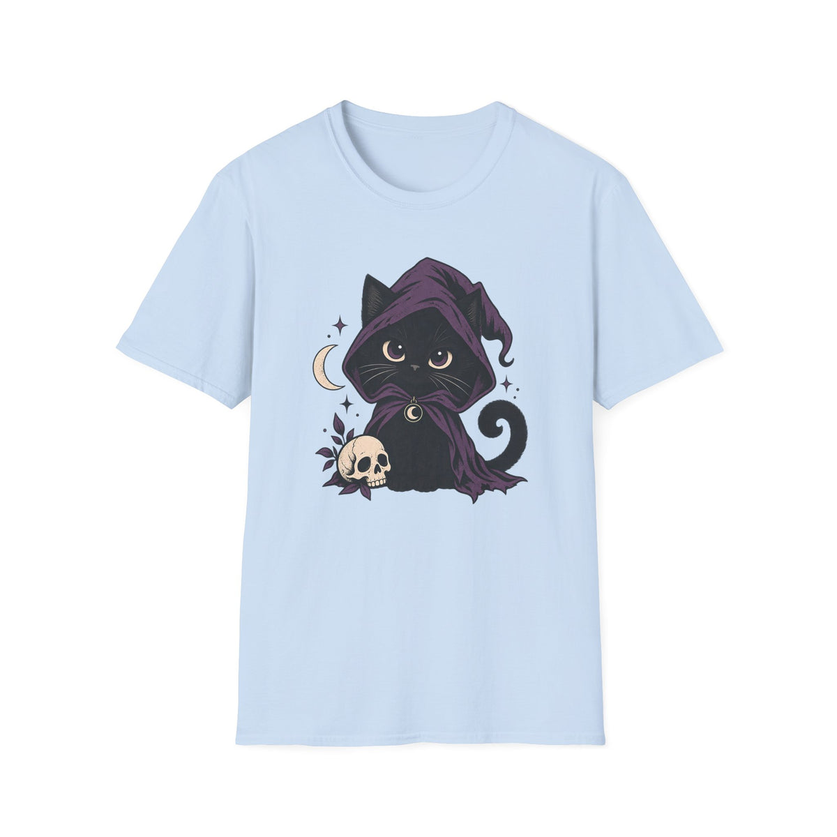 Gothic Hooded Cat T-Shirt