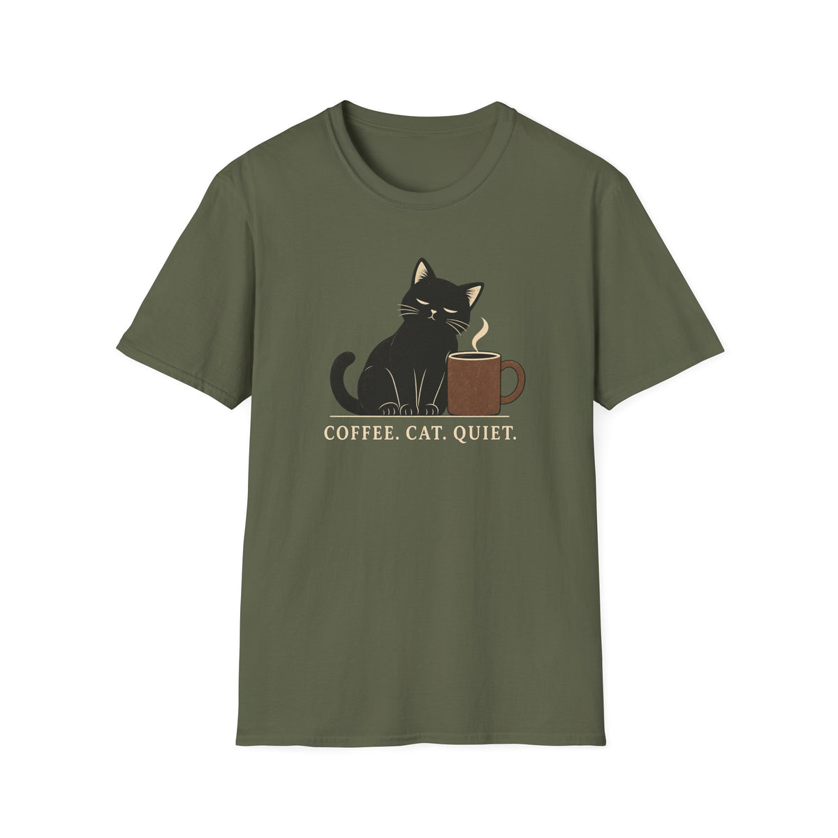 Coffee Cat Quite T-Shirt
