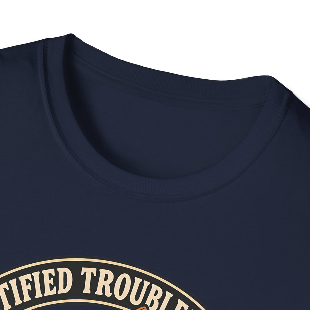 Certified Troublemaker Orange Cat Division T-Shirt