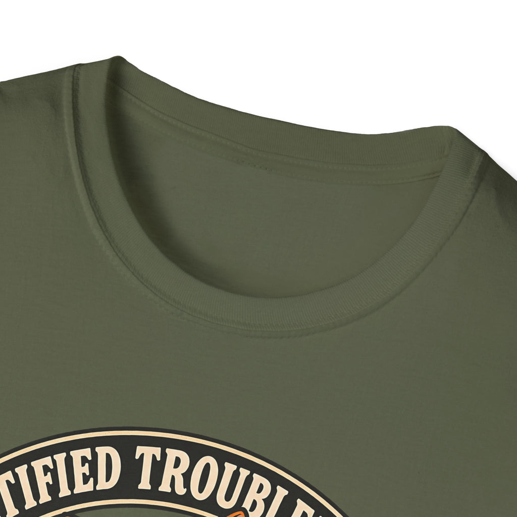 Certified Troublemaker Orange Cat Division T-Shirt