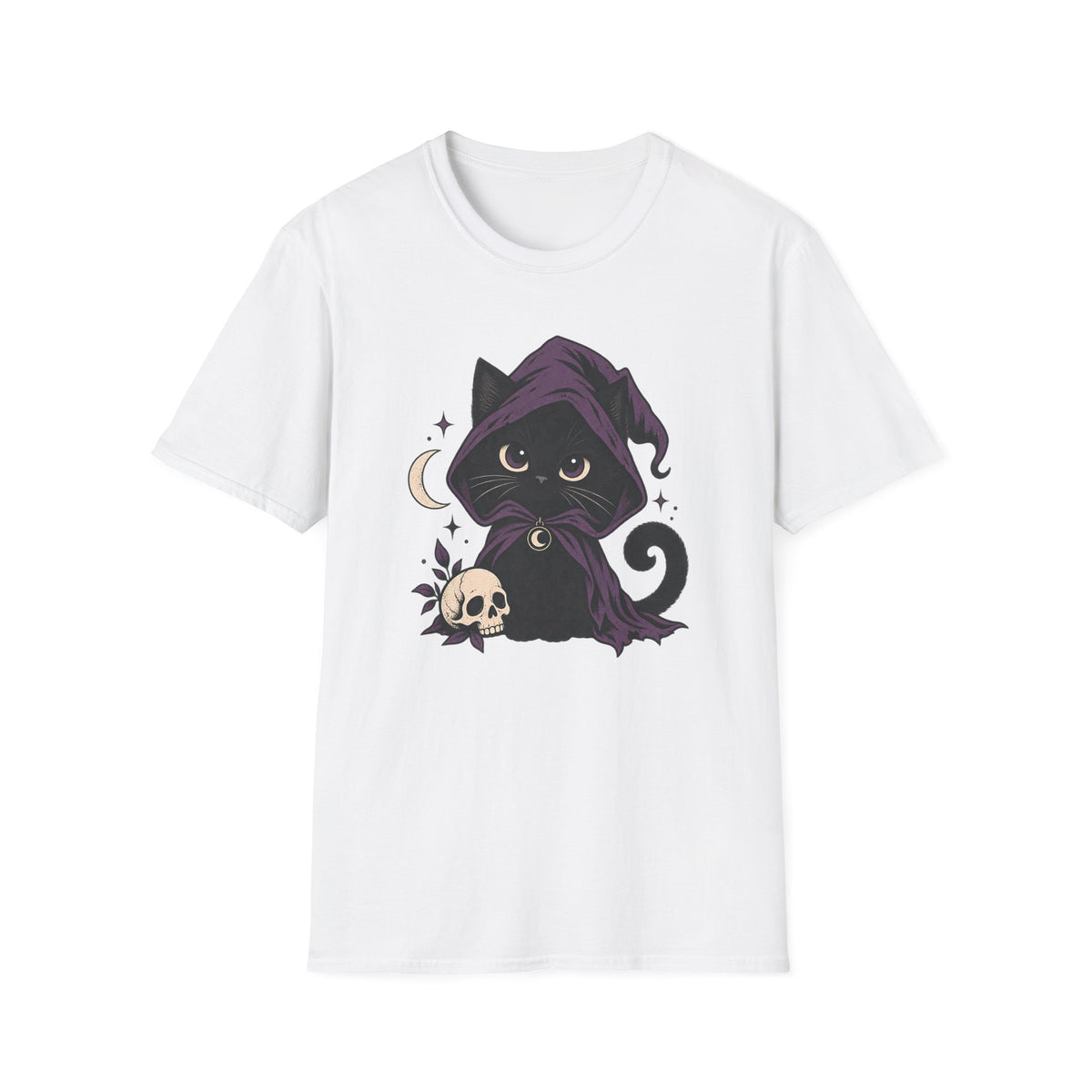 Gothic Hooded Cat T-Shirt