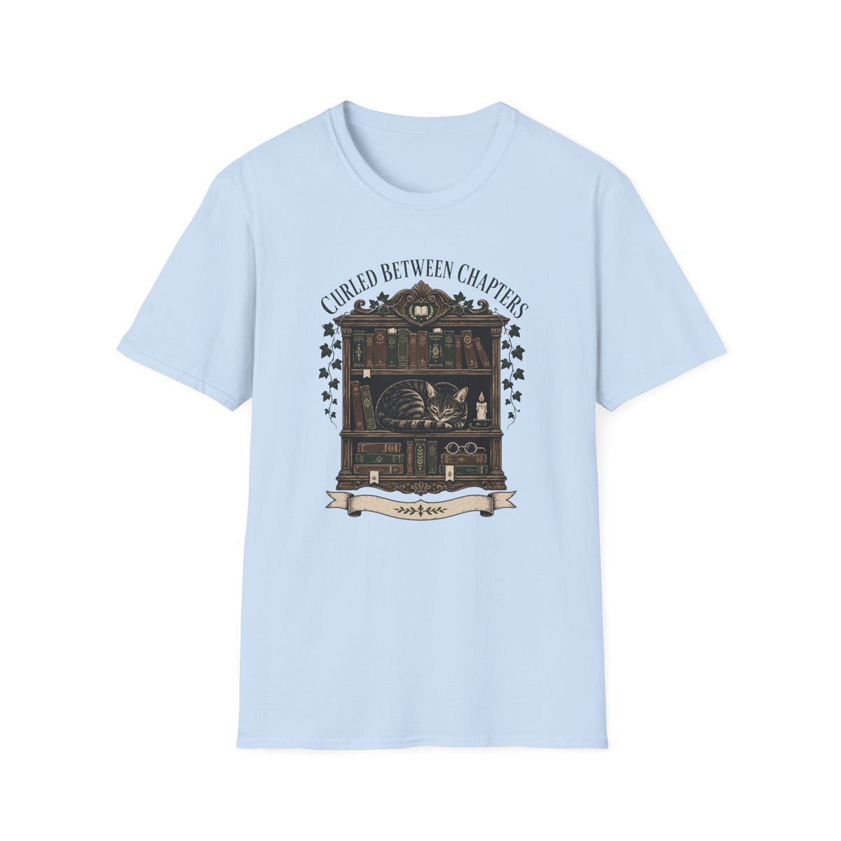 Curled Between Chapters T-Shirt