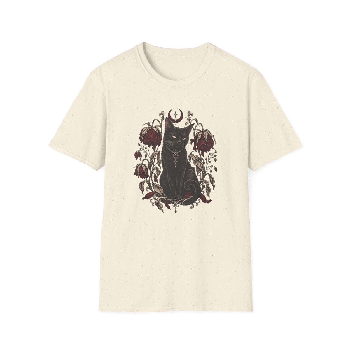 Wilted Flowers Cat T-Shirt