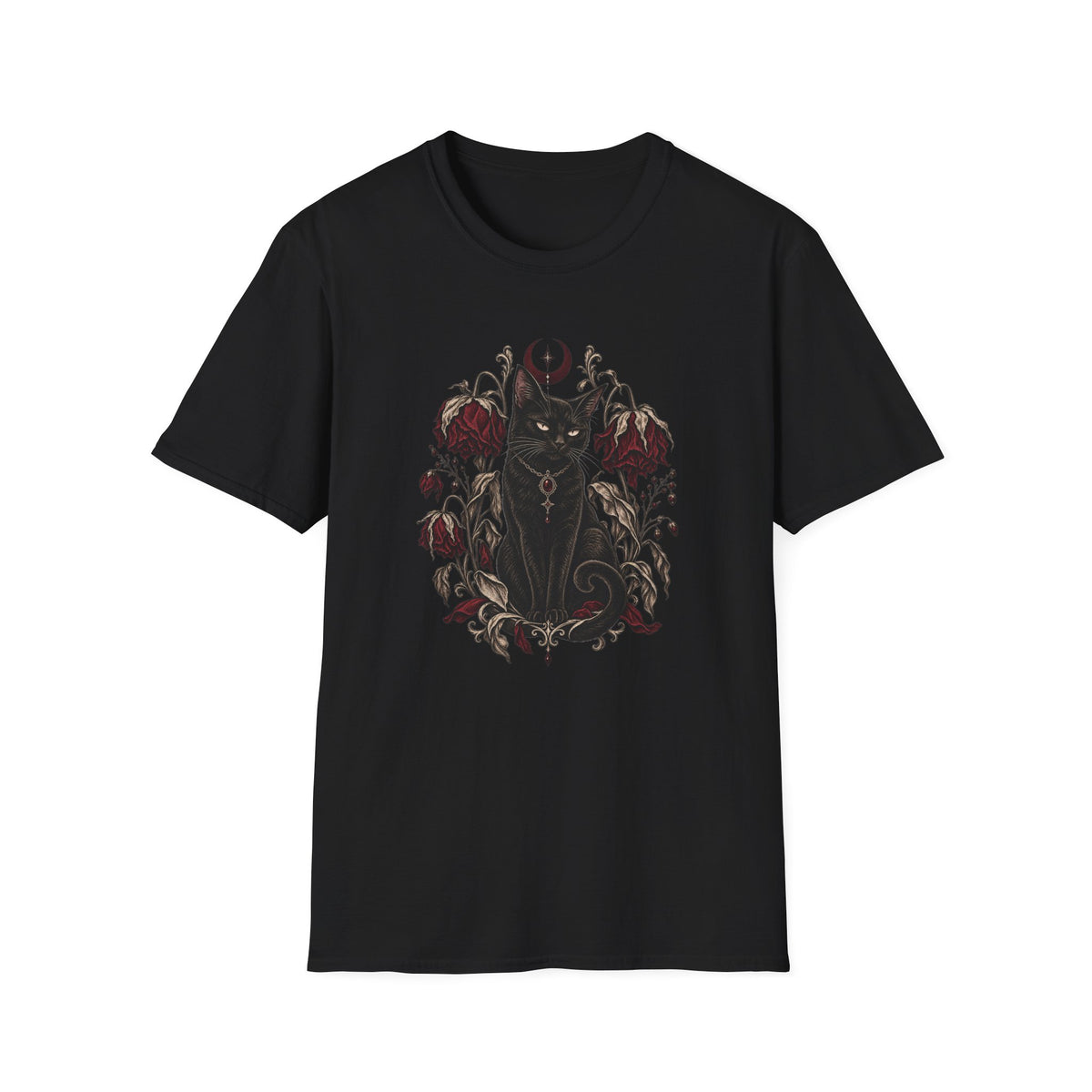 Wilted Flowers Cat T-Shirt