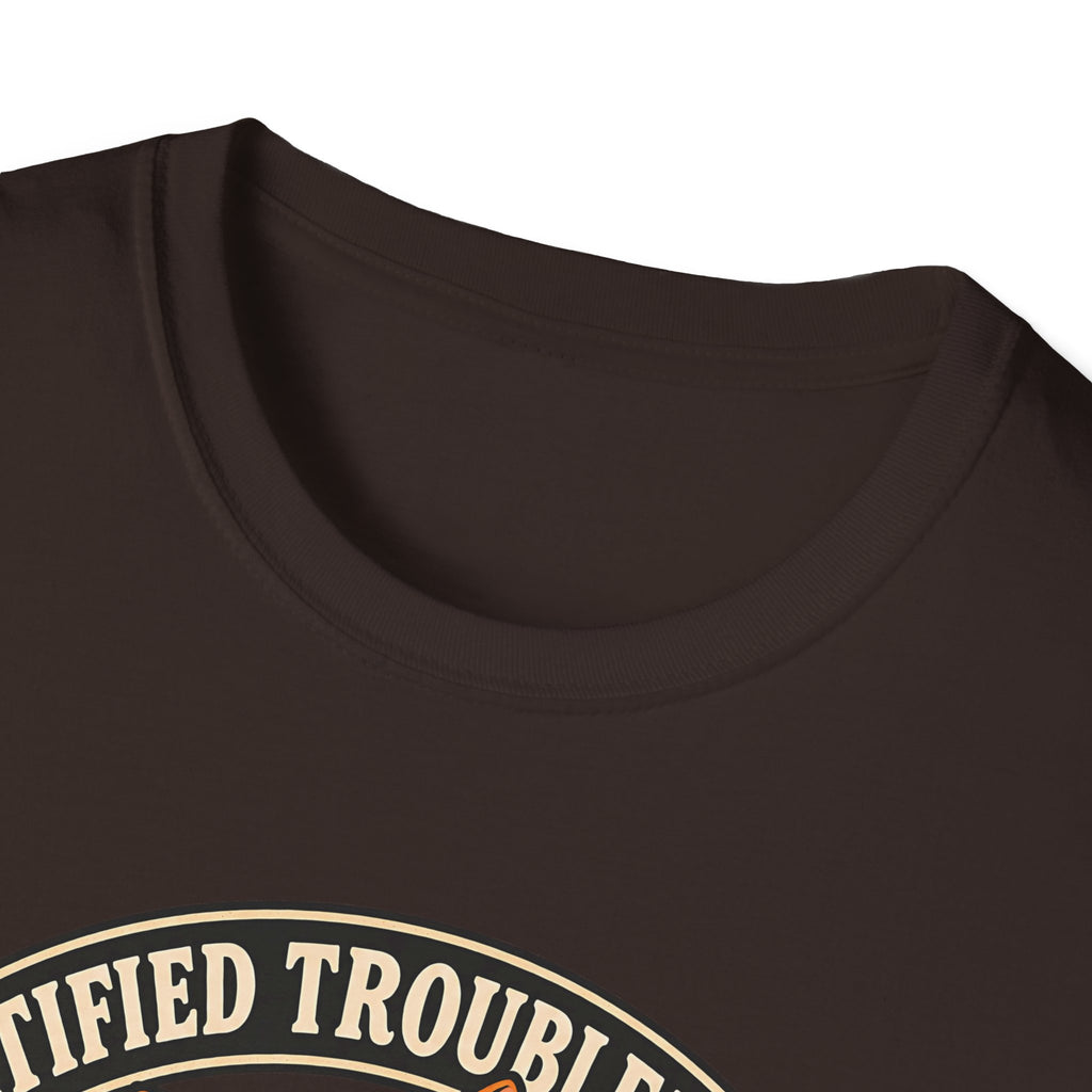 Certified Troublemaker Orange Cat Division T-Shirt