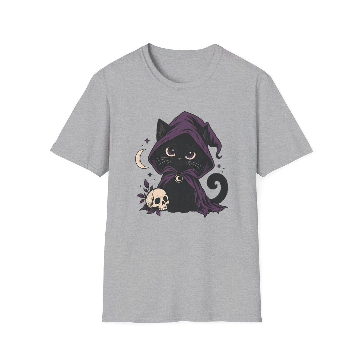 Gothic Hooded Cat T-Shirt