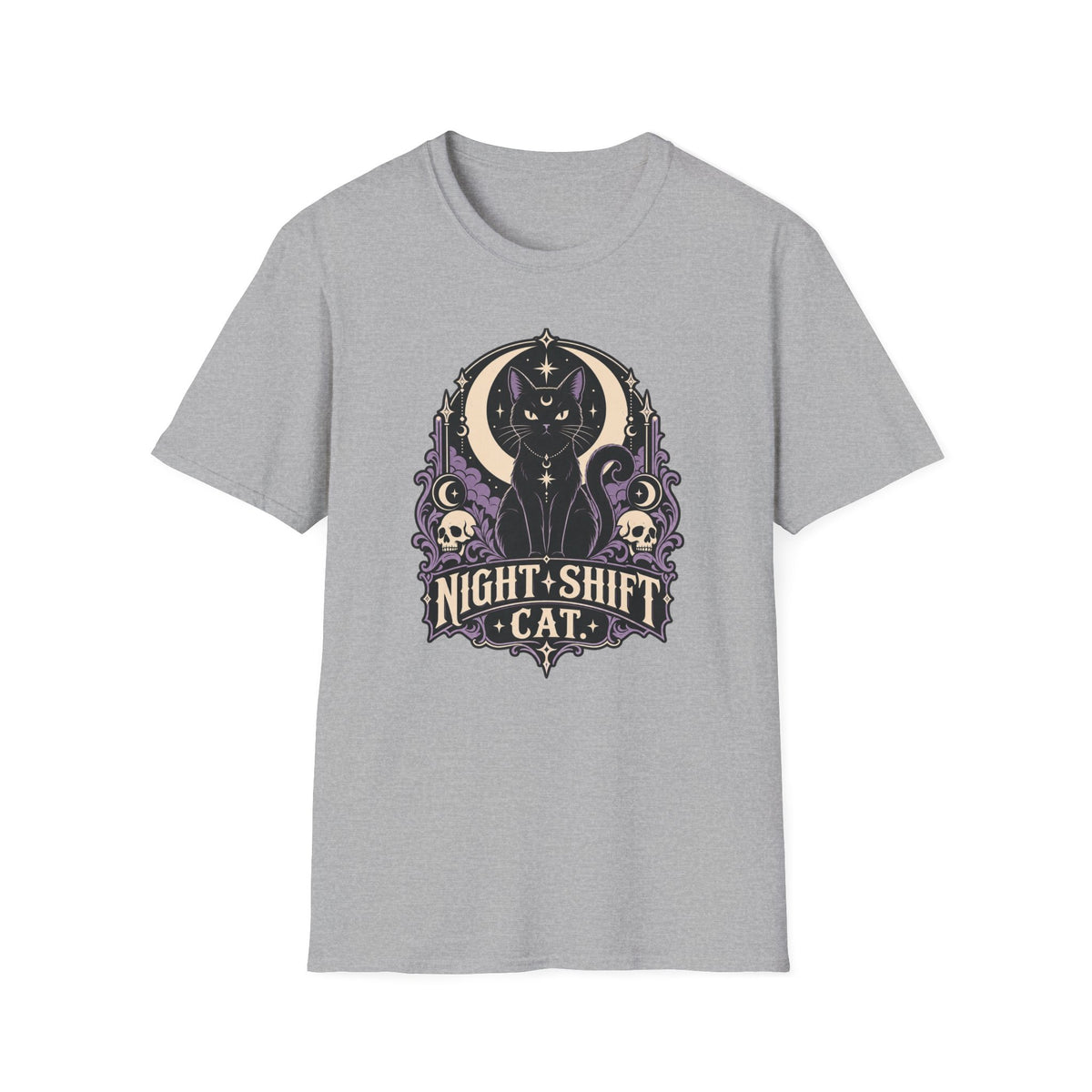 Night Shift Cat T-Shirt