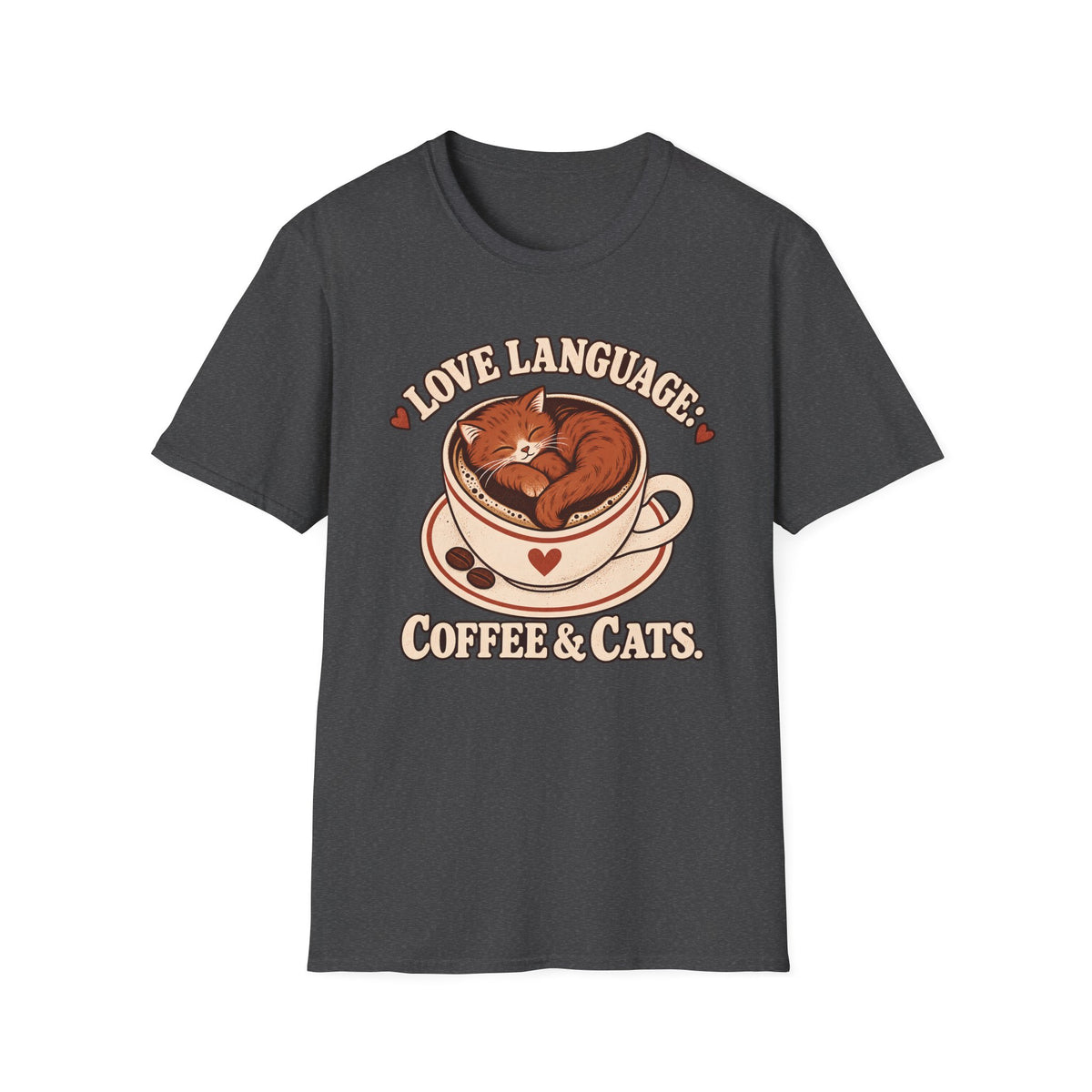 Love Language, Coffee and Cat T-Shirt