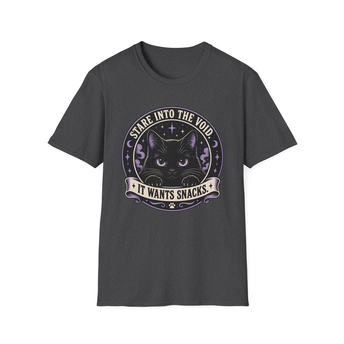 Stare Into The Void. It Wants Snacks T-Shirt