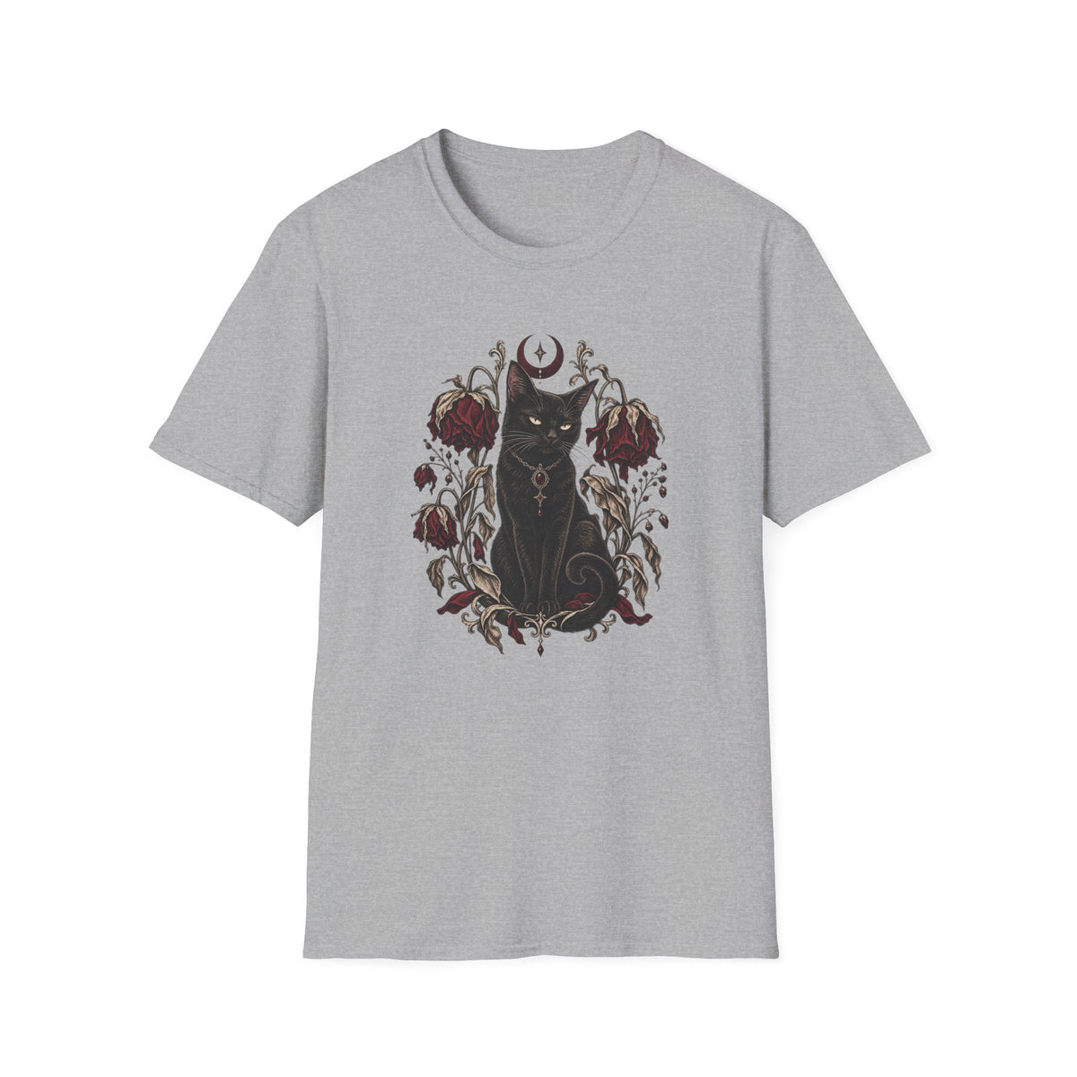 Wilted Flowers Cat T-Shirt