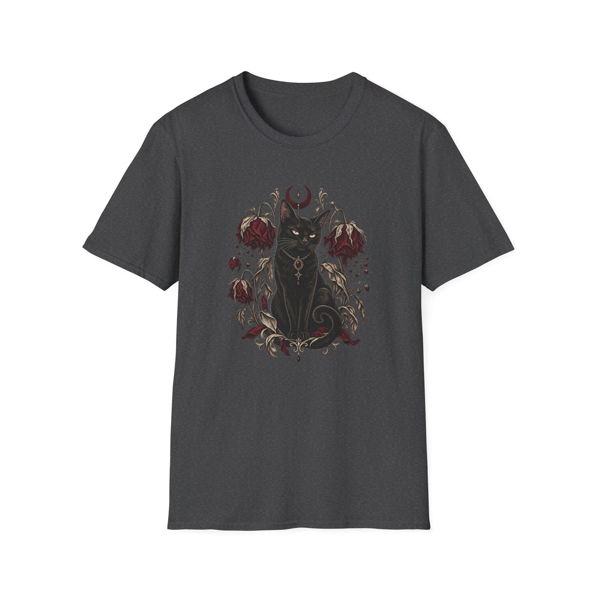 Wilted Flowers Cat T-Shirt
