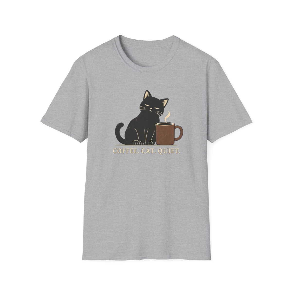 Coffee Cat Quite T-Shirt
