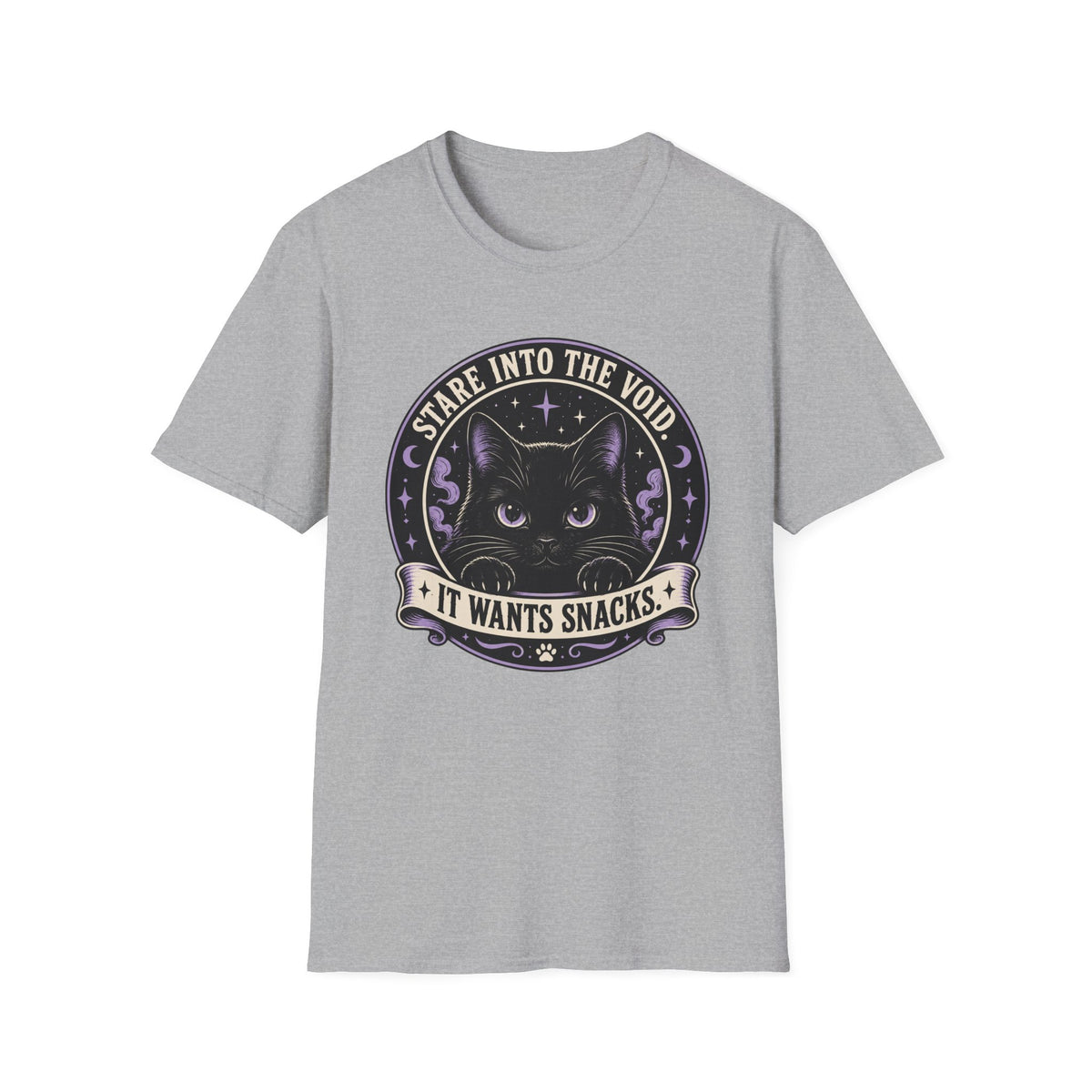 Stare Into The Void. It Wants Snacks T-Shirt