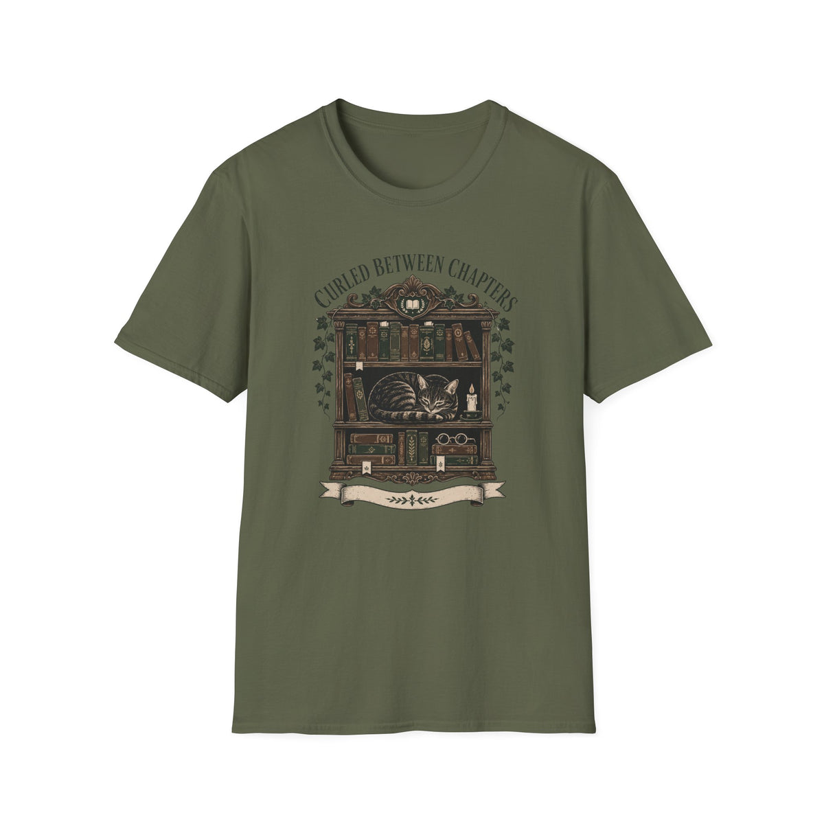 Curled Between Chapters T-Shirt