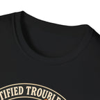 Certified Troublemaker Orange Cat Division T-Shirt